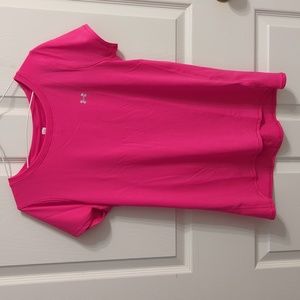 Medium Under Armour Heat Gear Pink Shirt